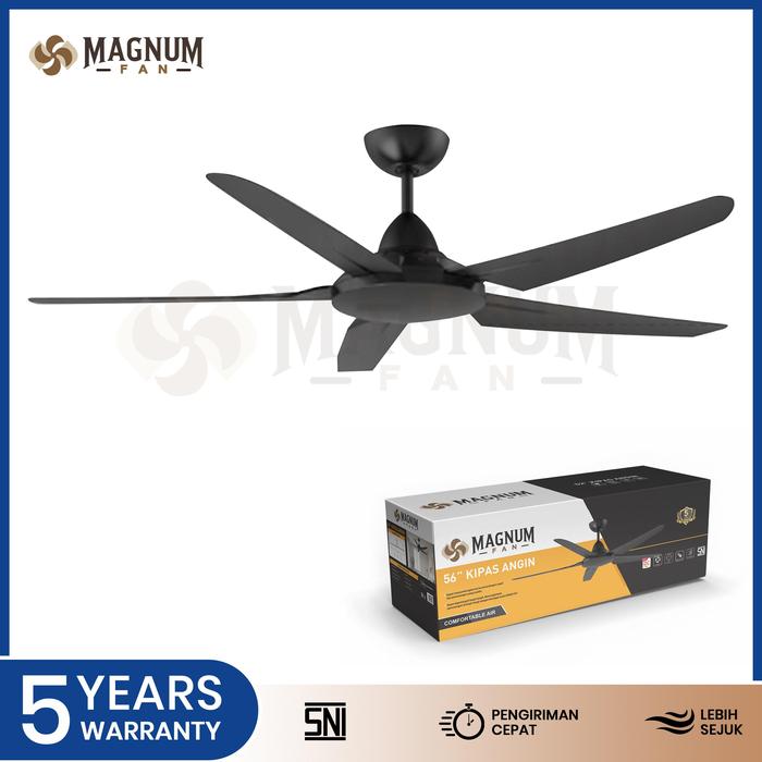 Kipas Angin Plafon Magnum 56 Inc Ceiling Fan Kipas Angin - Type DY 1025N-5B/54 BK - Gambar 4