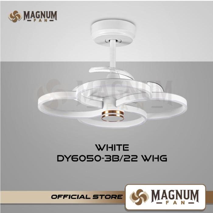 Kipas Angin Plafon Magnum - LED Hias 3 Baling Minimalis Remote Type DY6050-3B/22 - - Black - Gambar 5